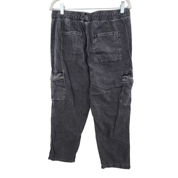 Gap Black Acid Wash Easy Jean Cargo Size‎ Medium - Picture 4 of 11